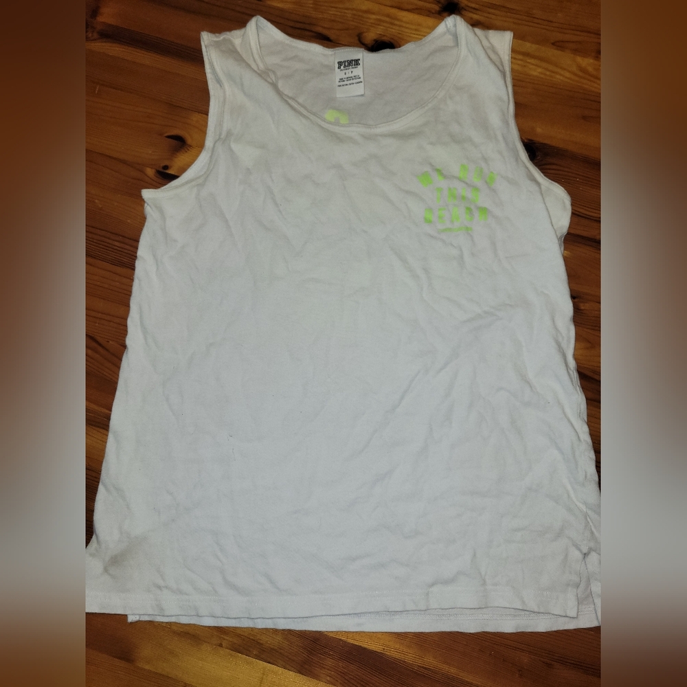 PINK Victoria's Secret White Tank Top